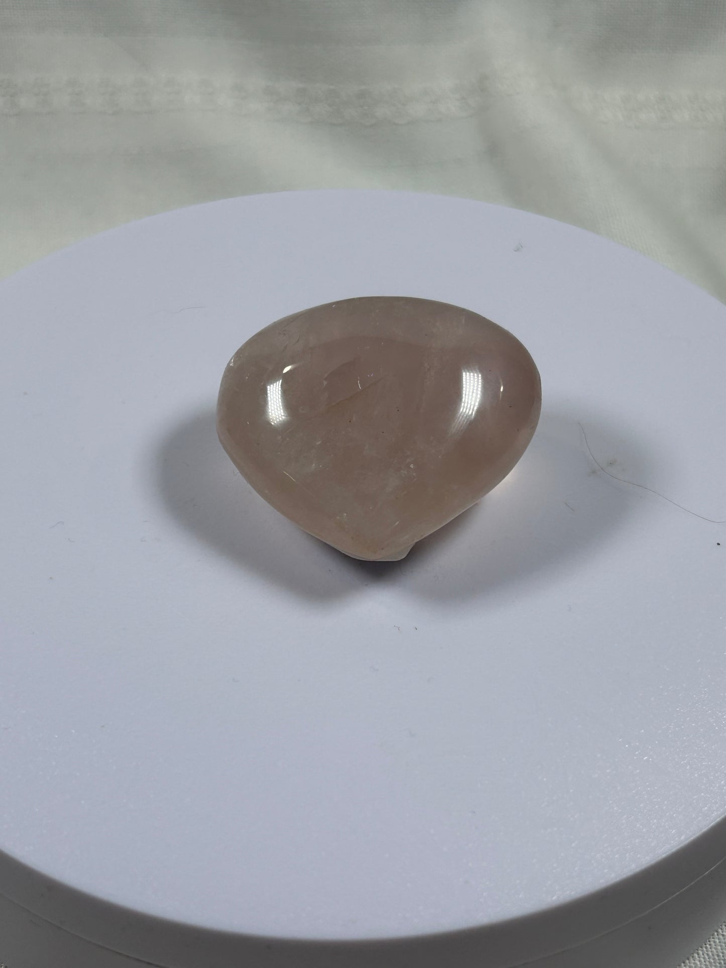 (#879) - Rose Quartz Heart - New