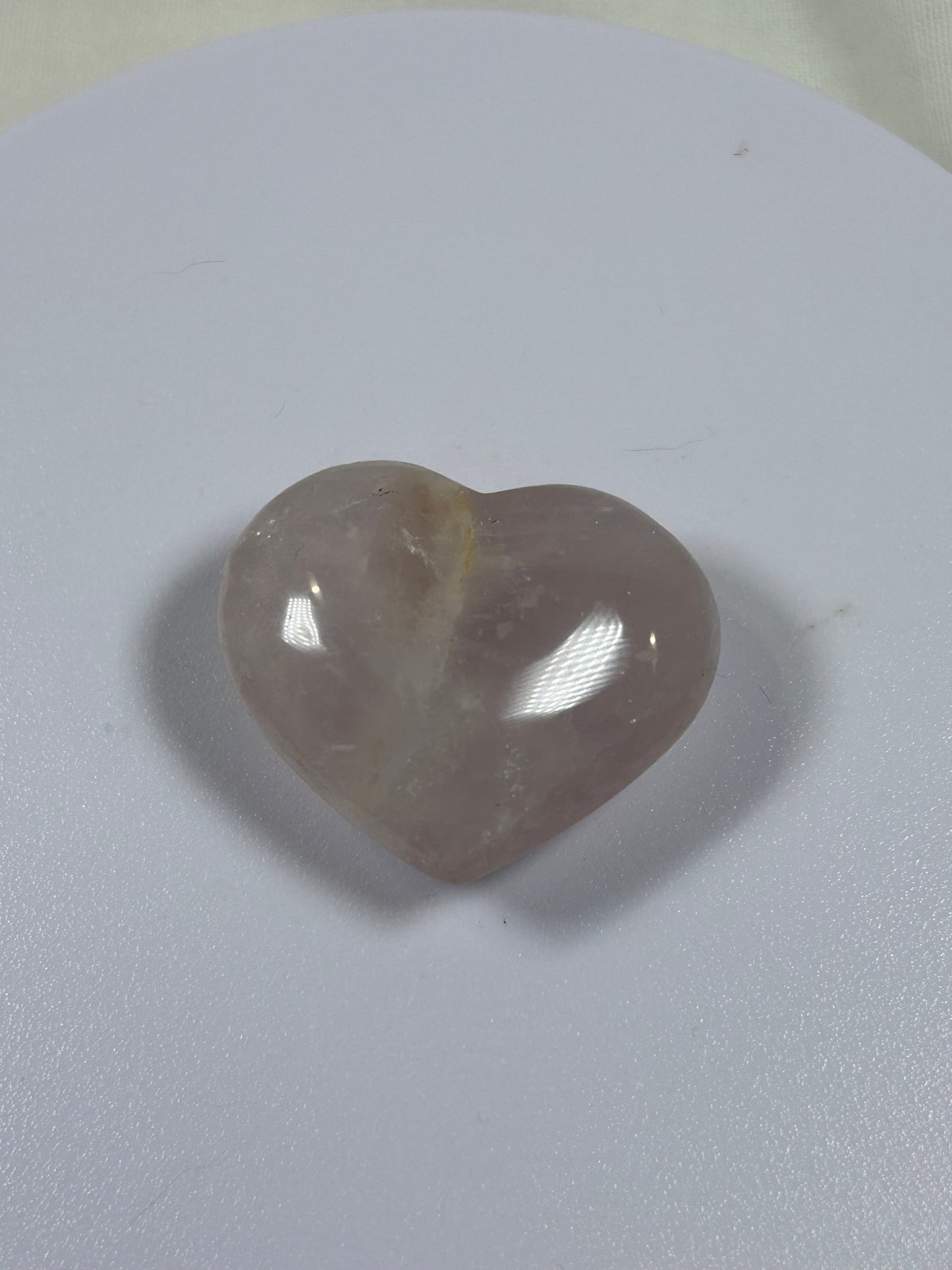 (#881) - Rose Quartz Heart - New