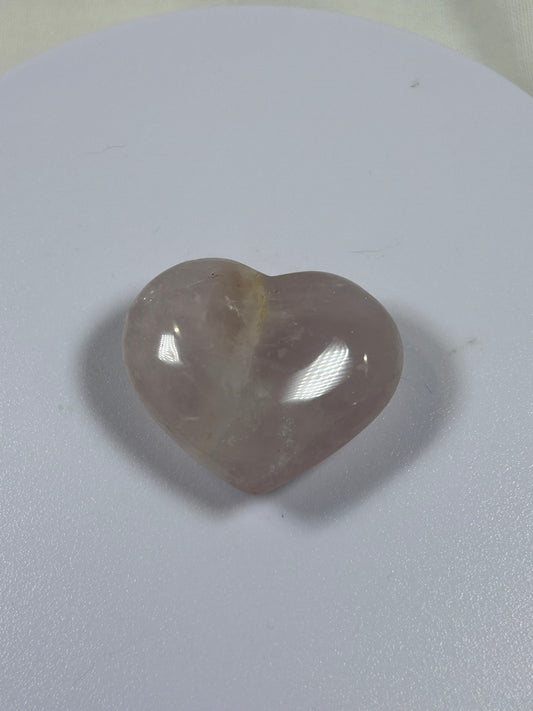 (#881) - Rose Quartz Heart - New