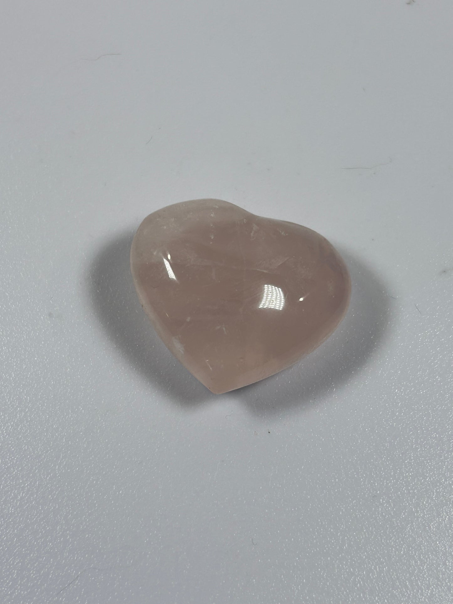 (#887) - Rose Quartz Heart - New