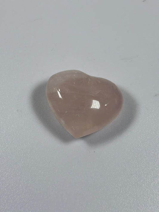 (#887) - Rose Quartz Heart - New