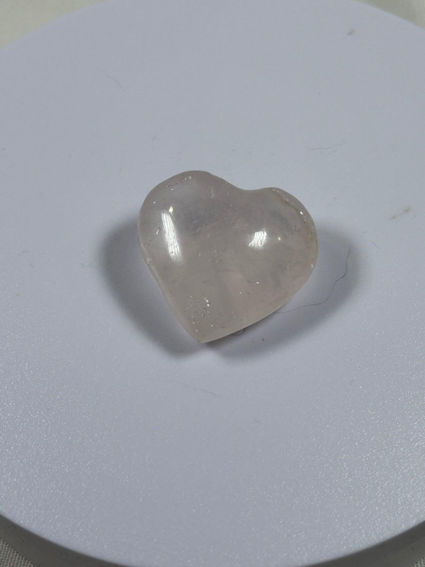 (#883) - Rose Quartz Heart - New