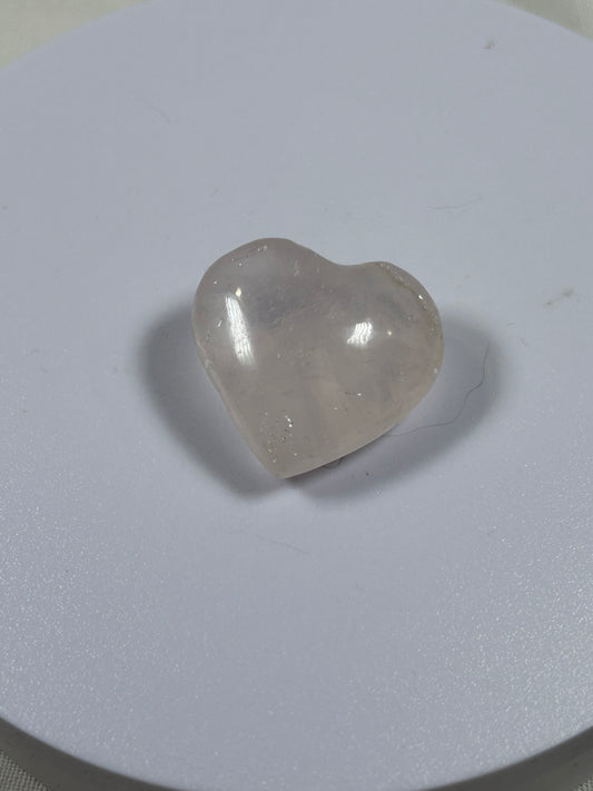 (#883) - Rose Quartz Heart - New