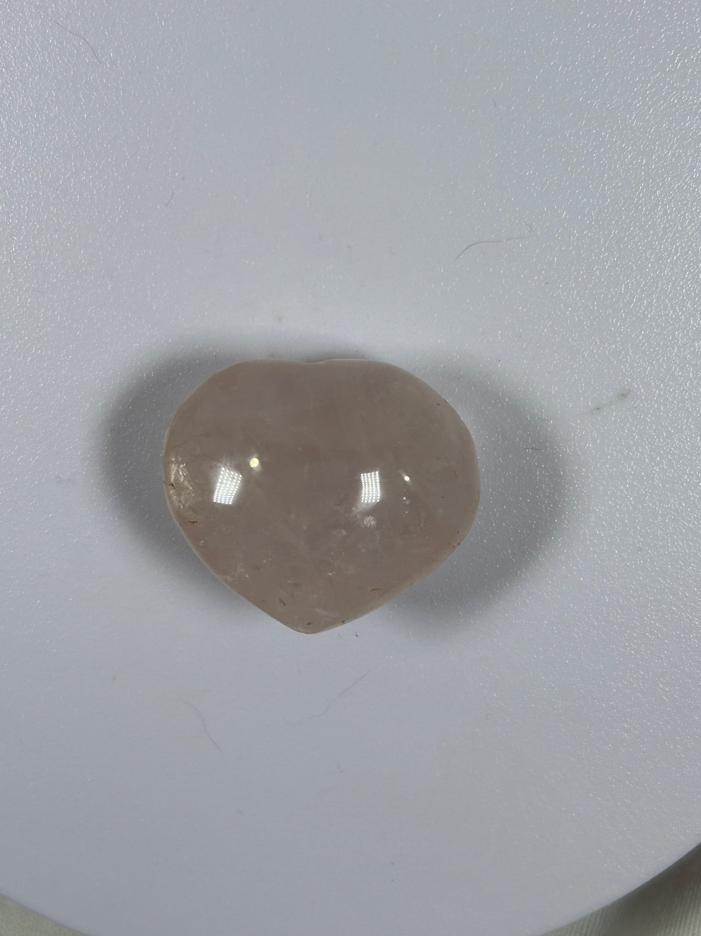 (#886) - Rose Quartz Heart - New
