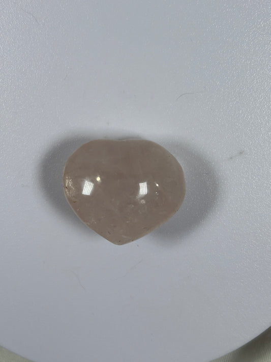 (#886) - Rose Quartz Heart - New