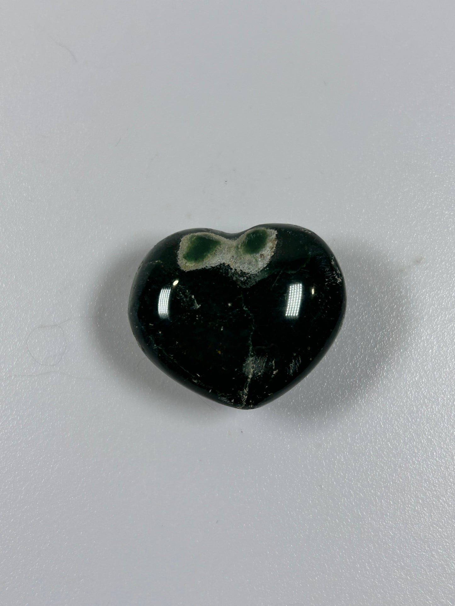 (#894) - Green Jasper Heart - New