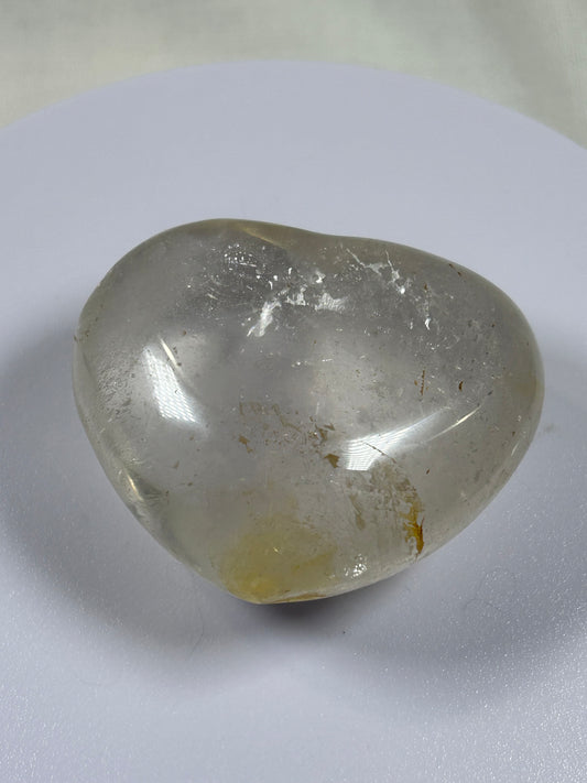 (#858) - Clear Quartz Heart - New