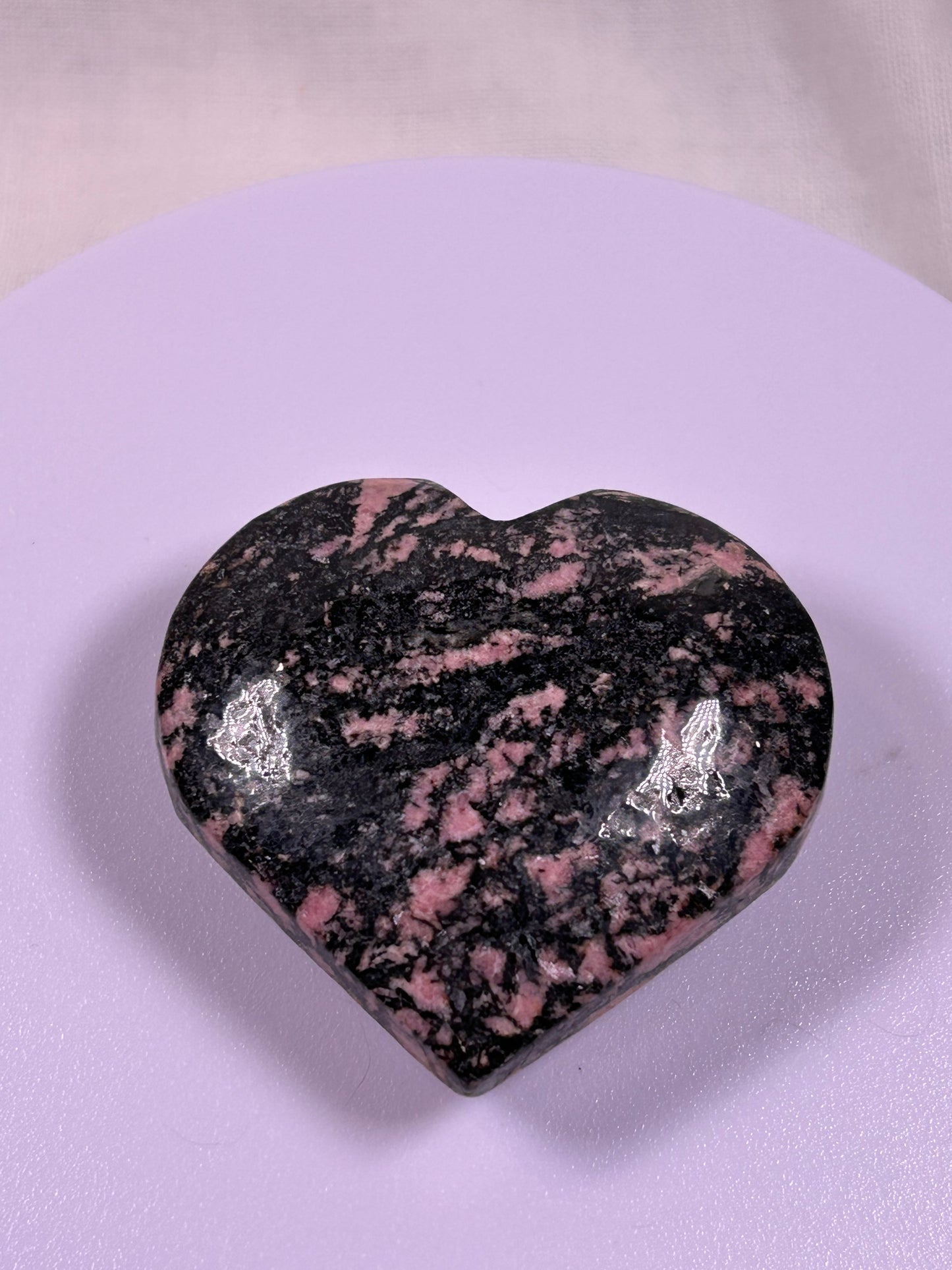 (#861) - Rhodonite Heart - New