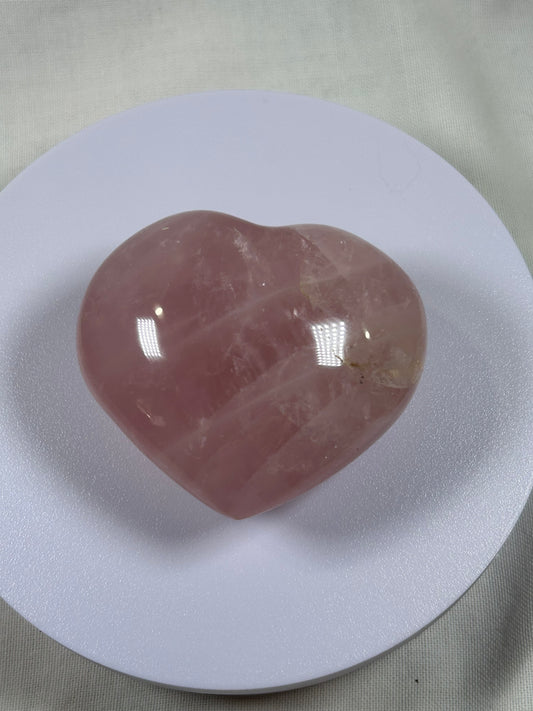 (#812) - Rose Quartz Heart - New