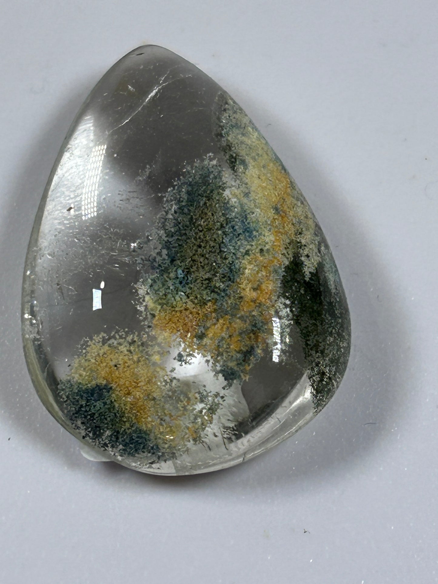 (GQ23) - Garden Quartz Teardrop Pendant - New