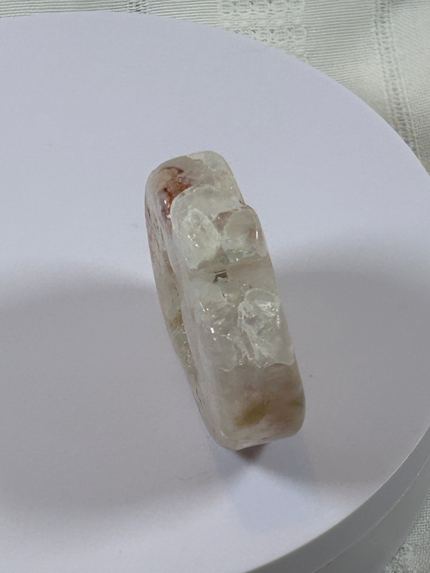 (#9) - AGATE APPLE CARVING - NEW