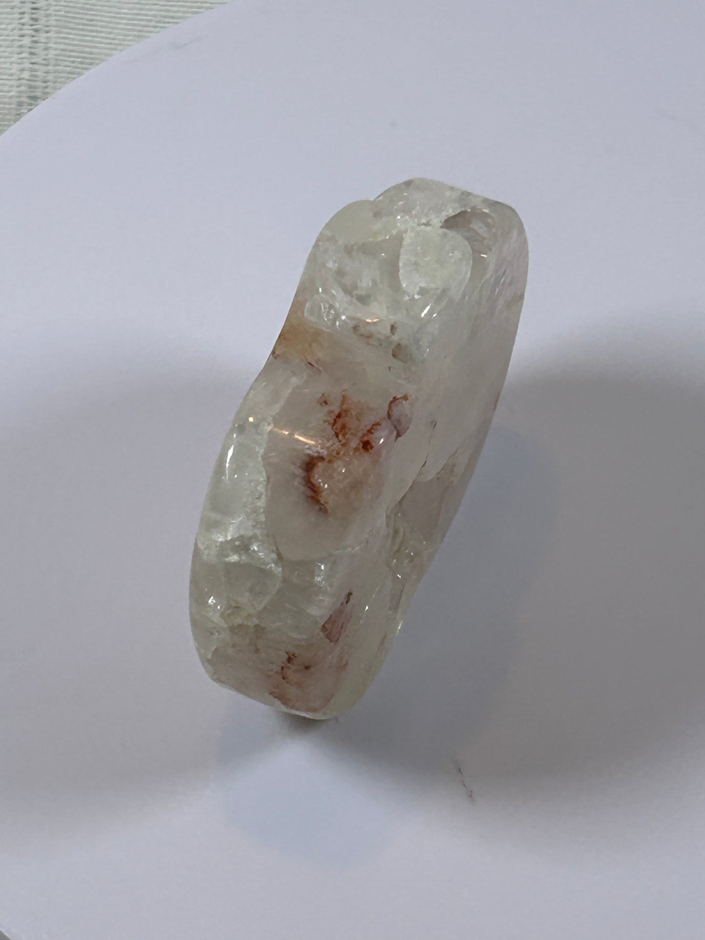 (#9) - AGATE APPLE CARVING - NEW