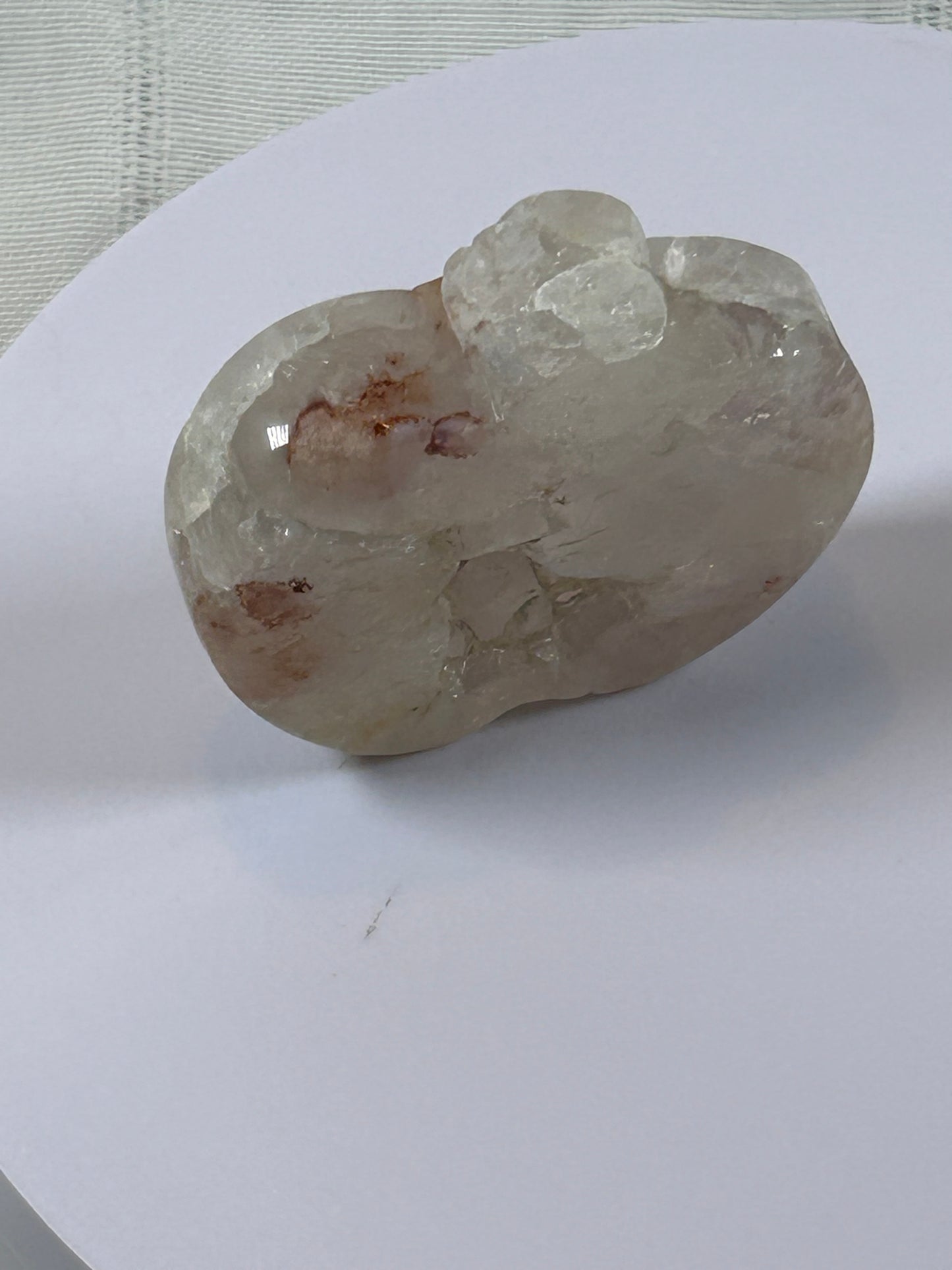 (#9) - AGATE APPLE CARVING - NEW