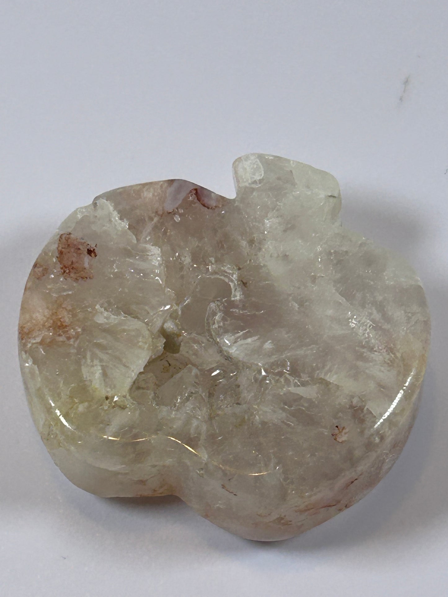 (#9) - AGATE APPLE CARVING - NEW