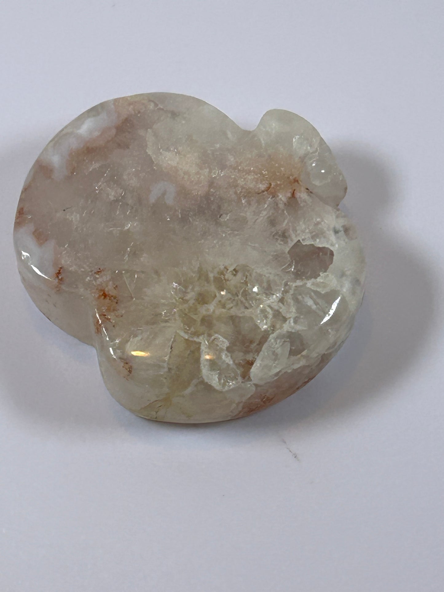 (#9) - AGATE APPLE CARVING - NEW