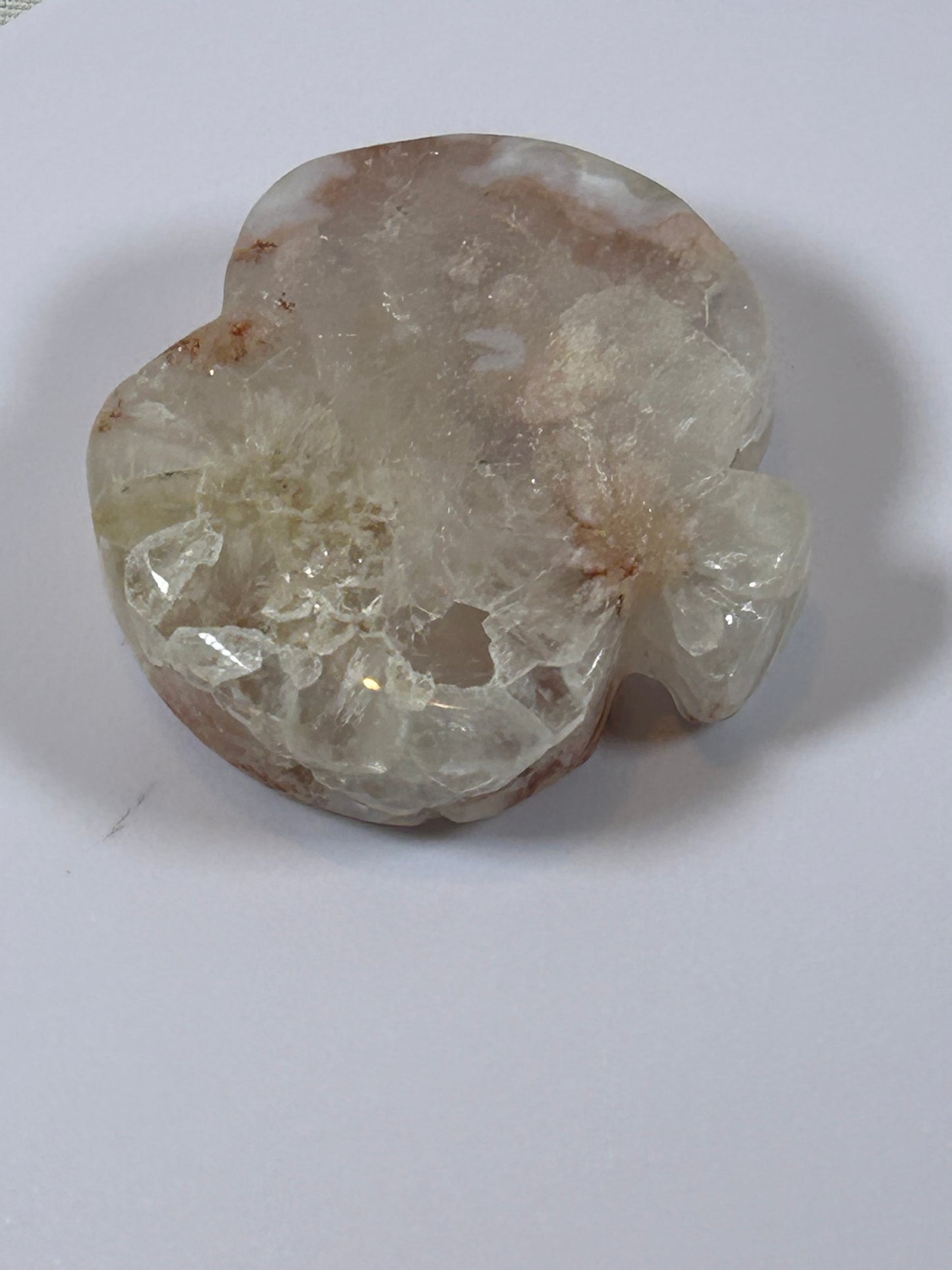(#9) - AGATE APPLE CARVING - NEW