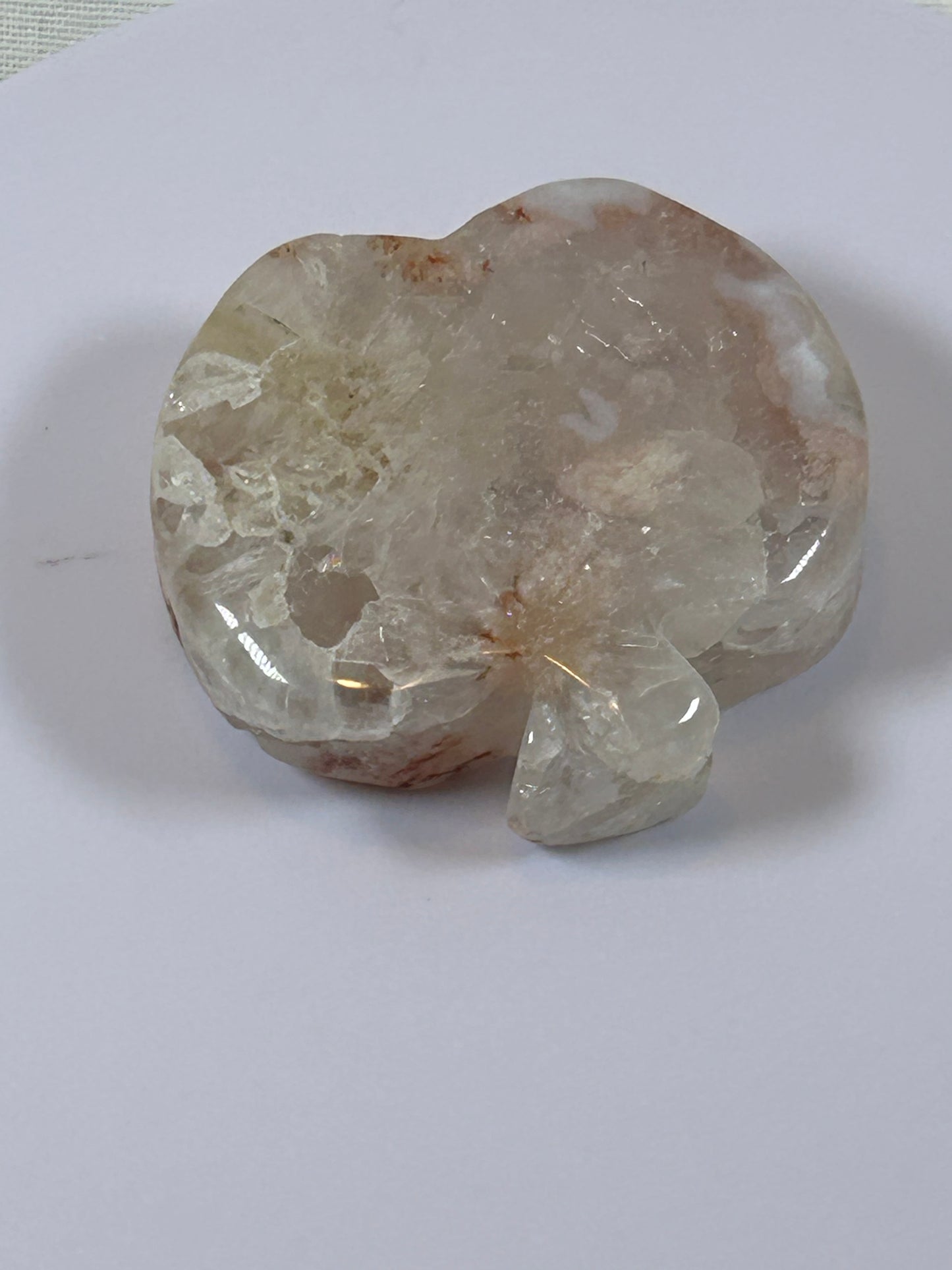 (#9) - AGATE APPLE CARVING - NEW