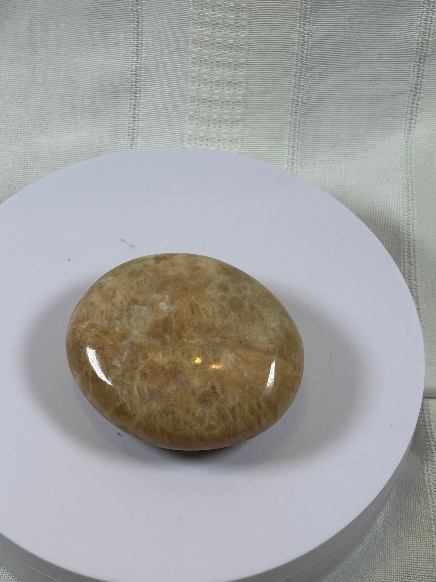 (#88) - PEACH MOONSTONE PALMSTONE POLISHED - NEW