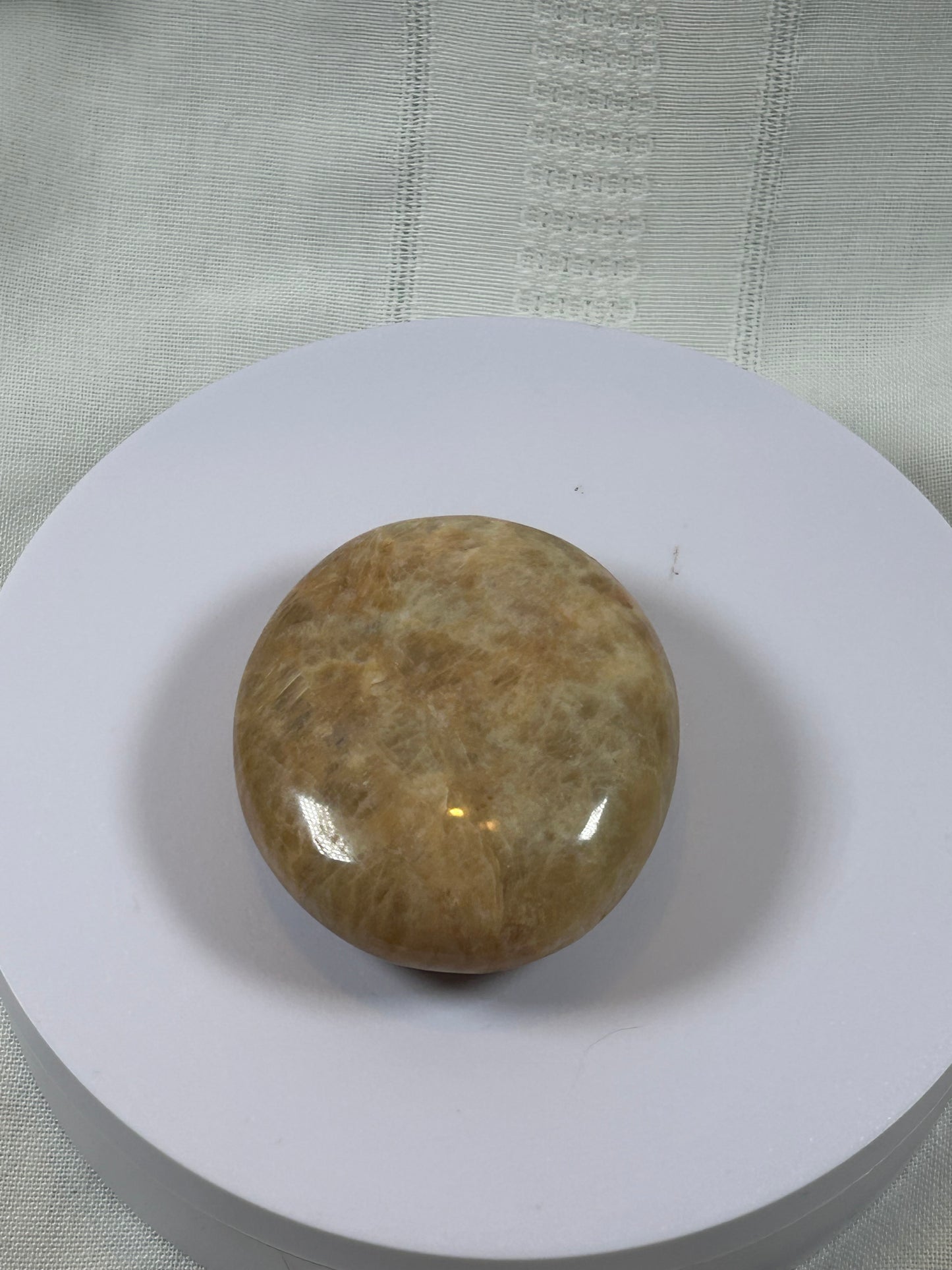 (#88) - PEACH MOONSTONE PALMSTONE POLISHED - NEW