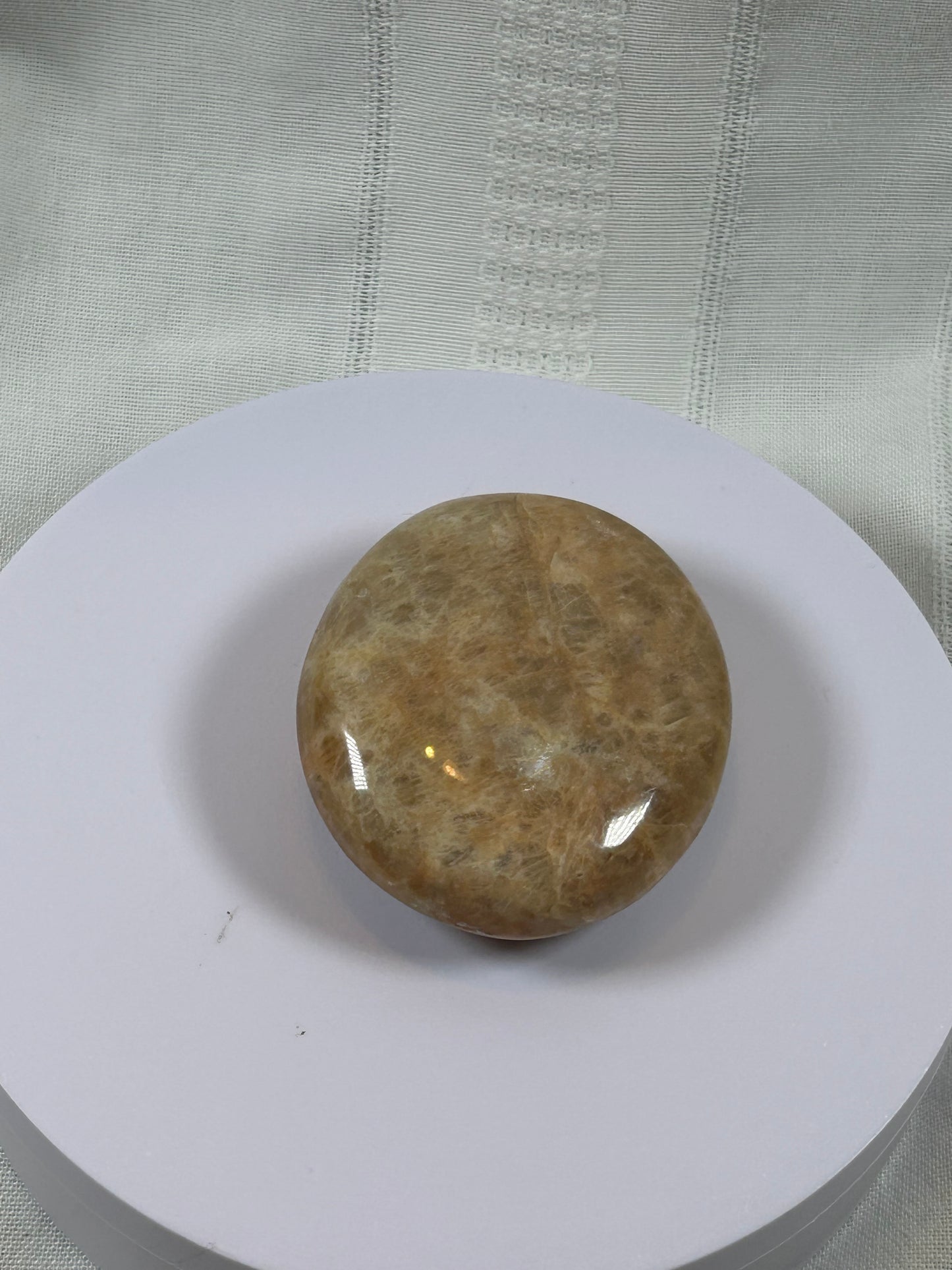 (#88) - PEACH MOONSTONE PALMSTONE POLISHED - NEW