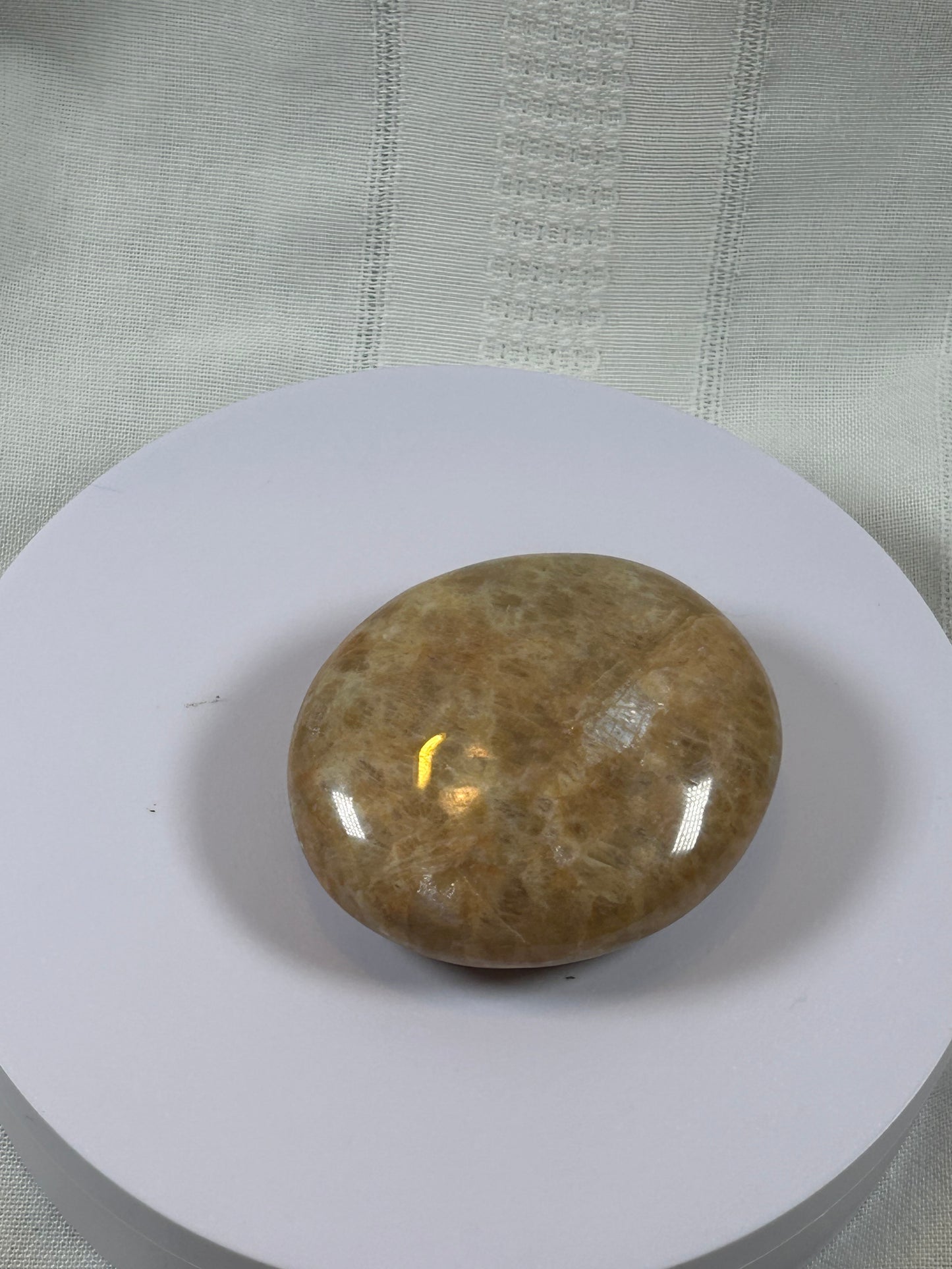 (#88) - PEACH MOONSTONE PALMSTONE POLISHED - NEW