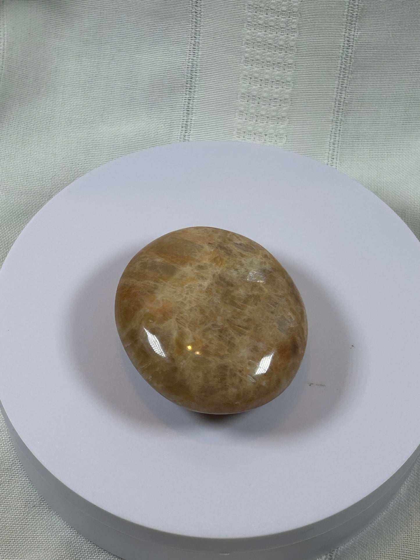 (#88) - PEACH MOONSTONE PALMSTONE POLISHED - NEW