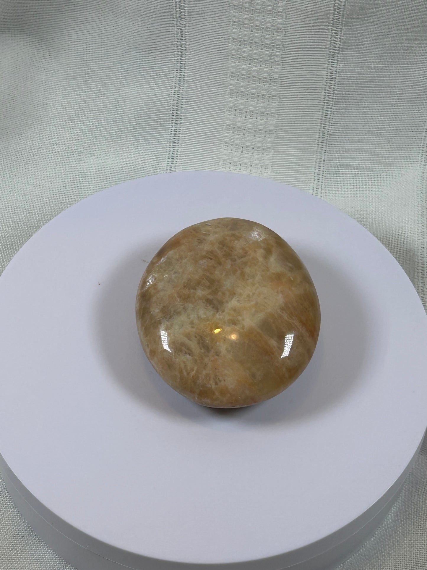 (#88) - PEACH MOONSTONE PALMSTONE POLISHED - NEW